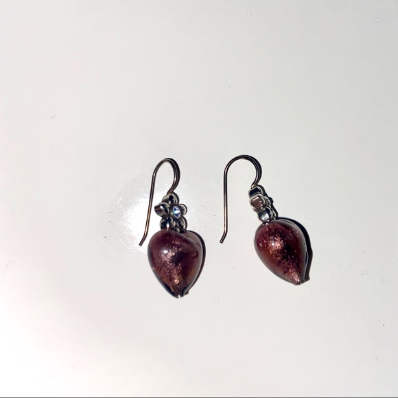 Venetian Reflection Heart Necklace & Earrings - Picture 5 of 5